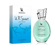 Picture of Ramsons  U R SWEET Eau De Parfum  30 ML Perfume For Women  TN  Peach, Plum, Orange Blossom, Green Leafy  MN  Honey, Jasmine, Rose, Lily of the Valley  BN  Amber, Woody, Musk, Vanilla