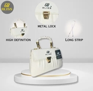 Picture of Graceful Stylish Slingbags Luxury High Quality PU Leather Women Shoulder Bag (White)