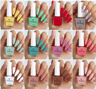 Pinksy Unique Color Rich Nail Paint HD Shine Dazzling Glow Long Stable High Definition Nail Polish Combo Set of 12