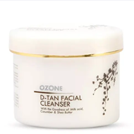 Ozone D Tan Facial Cleanser 100 percent Natural Extracts for Tan Removal Sun Damage Protection and Skin Whitening (250 G) 