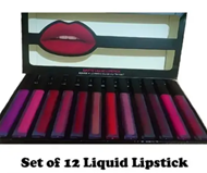 Knob Matte Lipstick Combo Pack of 12 Long Lasting Waterproof Liquid Lipstick Multicolor Superstay