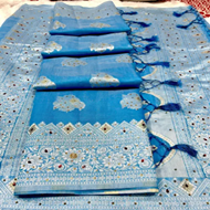 Banarasi Silk Saree Stone Work