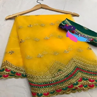 	PUSPA YELLOW SAREE