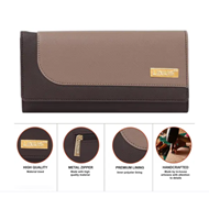 Hand Wallet for Women Stylish Clutch Foux Leather Purse with Card Slots Phone Pocket for College and Office