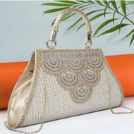 Stylish trending party wedding Bridal clutch ladies bag