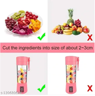 Portable Blender for Smoothie, Milk Shakes, Crushing Ice and Juices, USB Rechargeable Personal Blender Machine for Kitchen with 2000 mAh Rechargeable Battery, 150 Watt Motor, 400 ML 