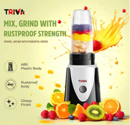 TRIVA 500WATT NUTRI BLENDER WITH 2 POLYCARBONATE JARS AND NANO GRINDING TECHNOLOGY WITH SILICON RUBBER GASKET FOR LEAKAGE PROOF PROTECTION AND SS 304 BLADES FOR SUPER FINE GRINDING