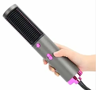 REXMON 3 in 1 Multi function Professional Hot Air Brush for Fast Hair Drying for Salon style Straightening Comb Hairdryer Hairstyling Tool Hot Air Blower and Volumizer