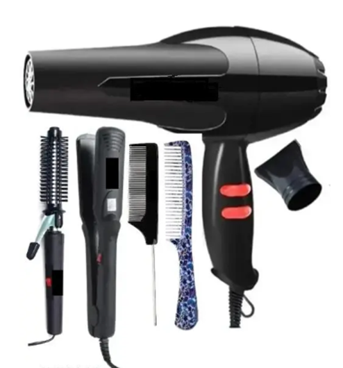 UKSTYLZ Dryer 1500 Watts dryer 522 straightener 471b curler and 2 tail comb