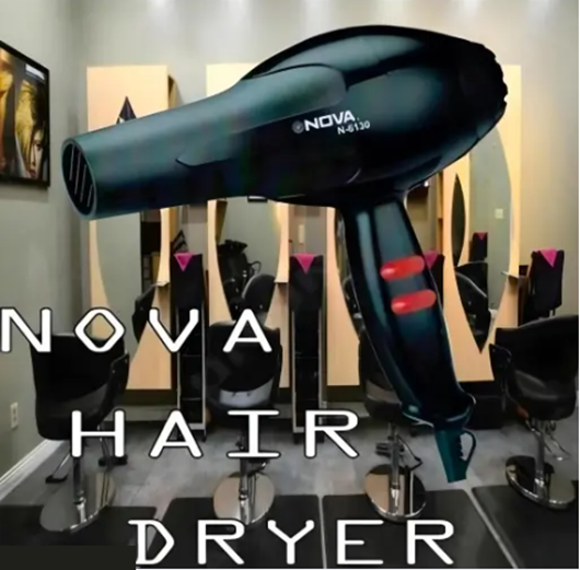 UDTA BHARAT Professional Salon Style Hair Dryer for Men and Women 2 Speed 3 Heat Settings Cool Button with AC Motor Concentrator Nozzle and Removable Filter Multicolor 1800W