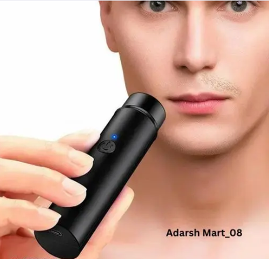 Adarsh Mart 08 Mini Portable Electric Shaver For Men And Women Unisex Travelling Washable USB Beard Shaver And Trimmer For Face Under Arms Painless Shaving 120 Min Runtime Multicolor