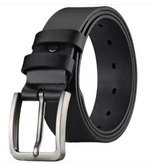 FM Black Fancy Craft Fashionable Trendy Men and Boys Belts