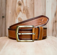 TOROLAND BROWN MEN CASUAL GENUINE LEATHER BELT