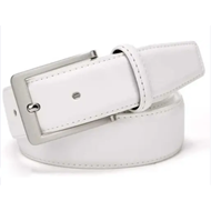 Sunshopping Mens White Formal And Casual Belt