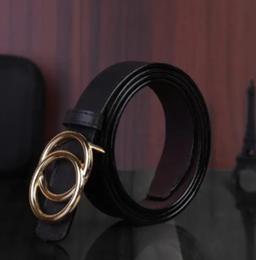 Men artificial leather belt 