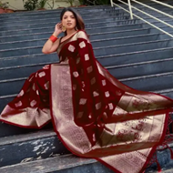 Woven Bollywood Jacquard Saree