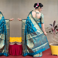 Soli Marathi Pethani Pure Silk Saree