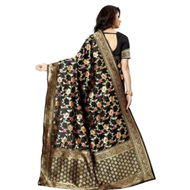 Picture of Beautiful Designer Soft Litchi silk Saree