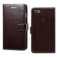 Gladly Flip Cover Case Compatible for models Vivo Y81 Coffee Brown