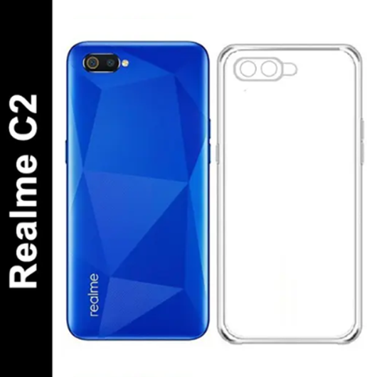 Aarov Back Cover compatible for Realme C2 Cover Realme C2 Transparent