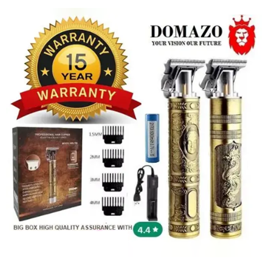 Picture of Trimmer for Men with Big Box and High Quality My Hero Marvel Venom, Professional Rechargeable Cordless Electric Hair Clipper with Lithium ion 1200 mAh Battery 120 min Runtime with 3 hours Charging only, Grooming Hair Cutting Kit with 4 Combs for Men Hair Trimmer Waterproof Model Gold