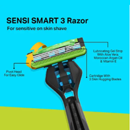 Picture of BOMBAY SHAVING COMPANY Sensi Smart 1 Shaving Razor for Men Handle Cartridge Shaving Foam