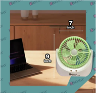 Table fan voltonix Powerful Rechargeable Table Fan with LED Light