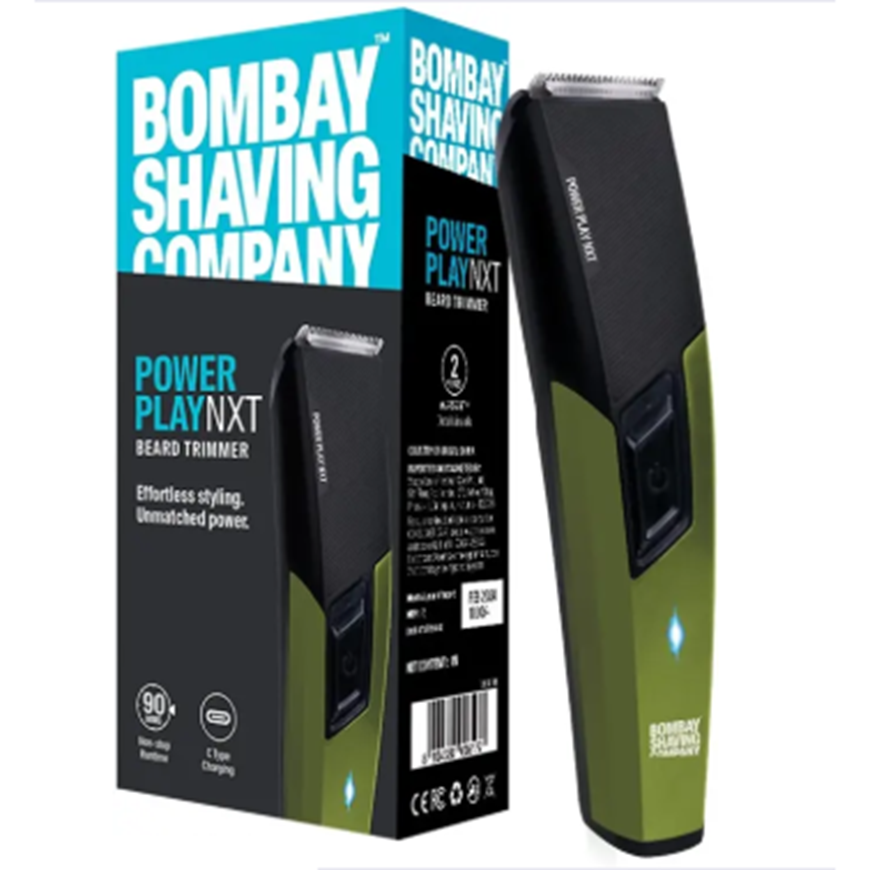 BOMBAY SHAVING COMPANY POWER PLAY NXT BEARD TRIMMER Trimmer 90 min Runtime 6 Length Settings Green