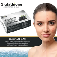 LA Organo Glutathione Charcoal Skin Lightening And Brightening Soap