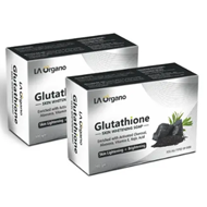  LA Organo Glutathione Charcoal Skin Lightening And Brightening Soap