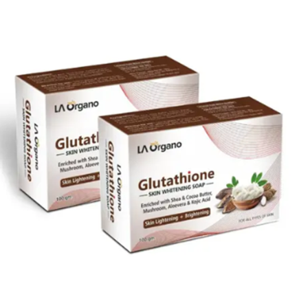 LA Organo Glutathione Shea Cocoa Butter Skin Lightening And Brightening Soap