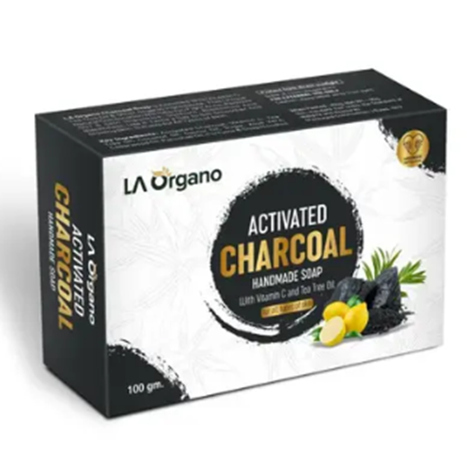 LA Organo Charcoal Handmade Natural Bath Bar Soap