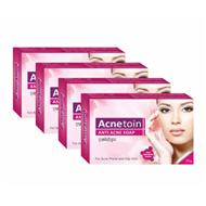 Leeford Acnetoin Anti acne Soap pack of 4 75gm each