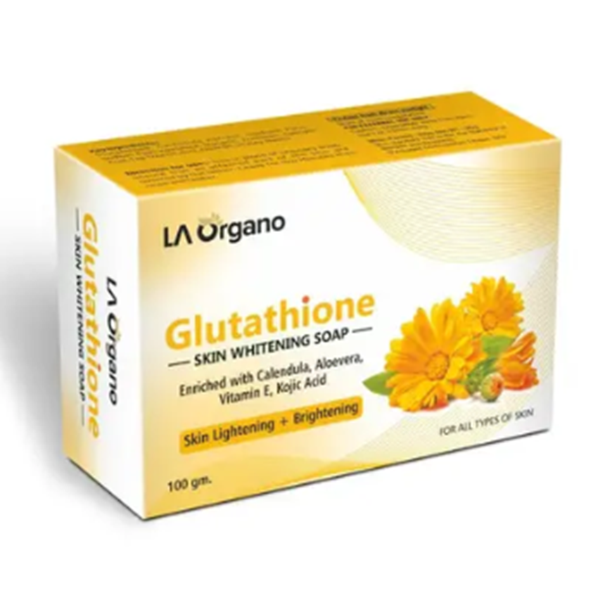 LA Organo Glutathione Calendula Skin Lightening And Brightening Soap