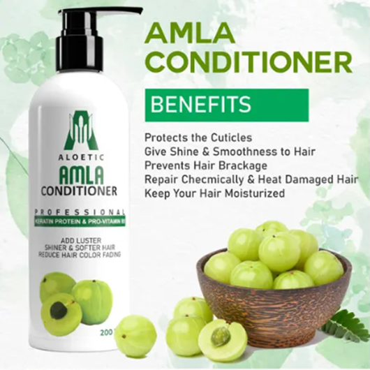 ALOETIC Amla Damage Repair Hair Conditioner For Keratin hair , Curly Hair , Frizzy Hair , Dry Hair 