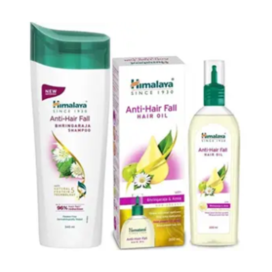 Himalaya Anti Hair Fall Shampoo 340ML And Anti Hair Fall Hair Oil 200ML Combo Pack