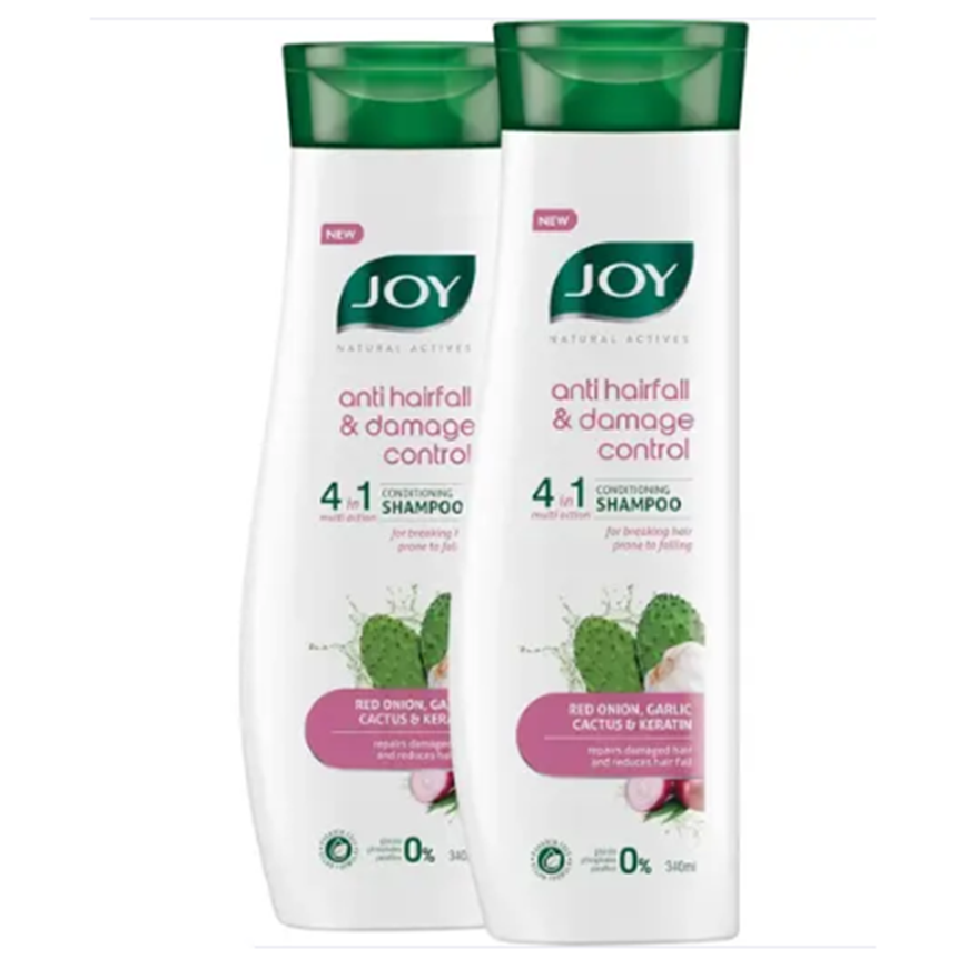 Joy Natural Actives Anti Hairfall And Damage Control 4 in 1 Multi Action Conditioning Shampoo 