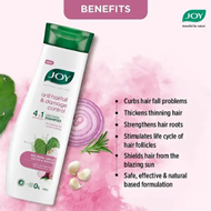 Joy Natural Actives Anti Hairfall And Damage Control 4 in 1 Multi Action Conditioning Shampoo 