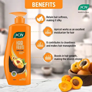 Joy Hair Fruits Long And Silky Conditioning Shampoo Enriched with Apricot And Peach 1300 ml 