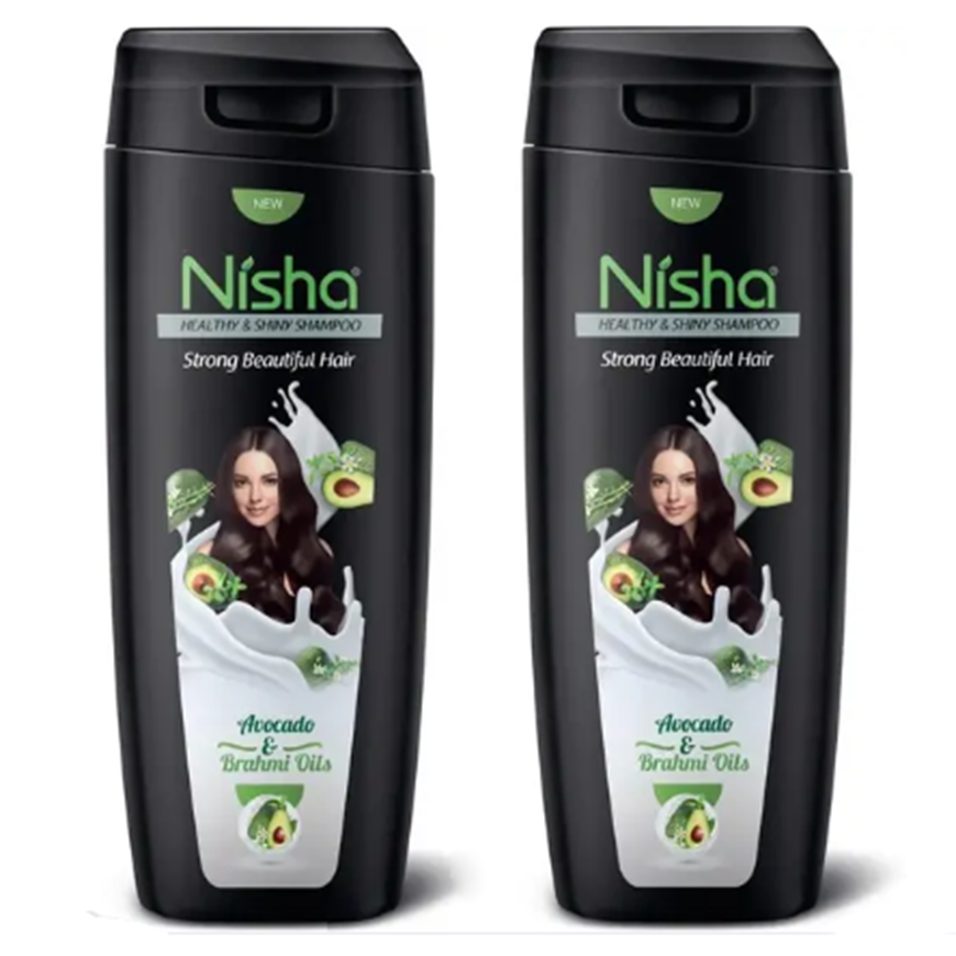  Nisha Healthy And Shiny Storng Beautiful Hair Shampoo, Avocado and Olive Actives 180 ML