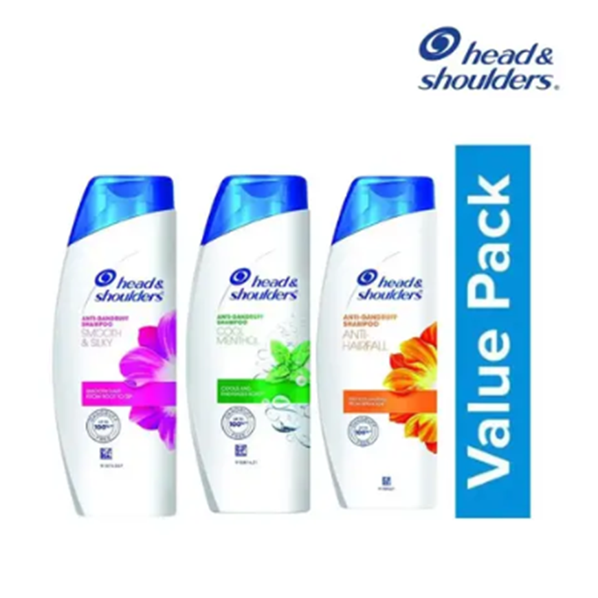 Head And Shoulders , Anti Dandruff Shampoo, Smooth And Silky, 180 ML Head And Shoulders Cool Menthol Anti Dandruff Shampoo