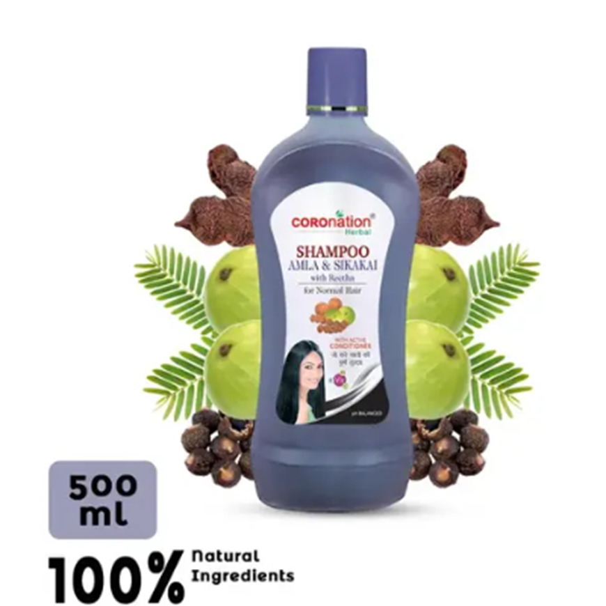 COROnation Herbal Amla Sikakai Shampoo 500 ml