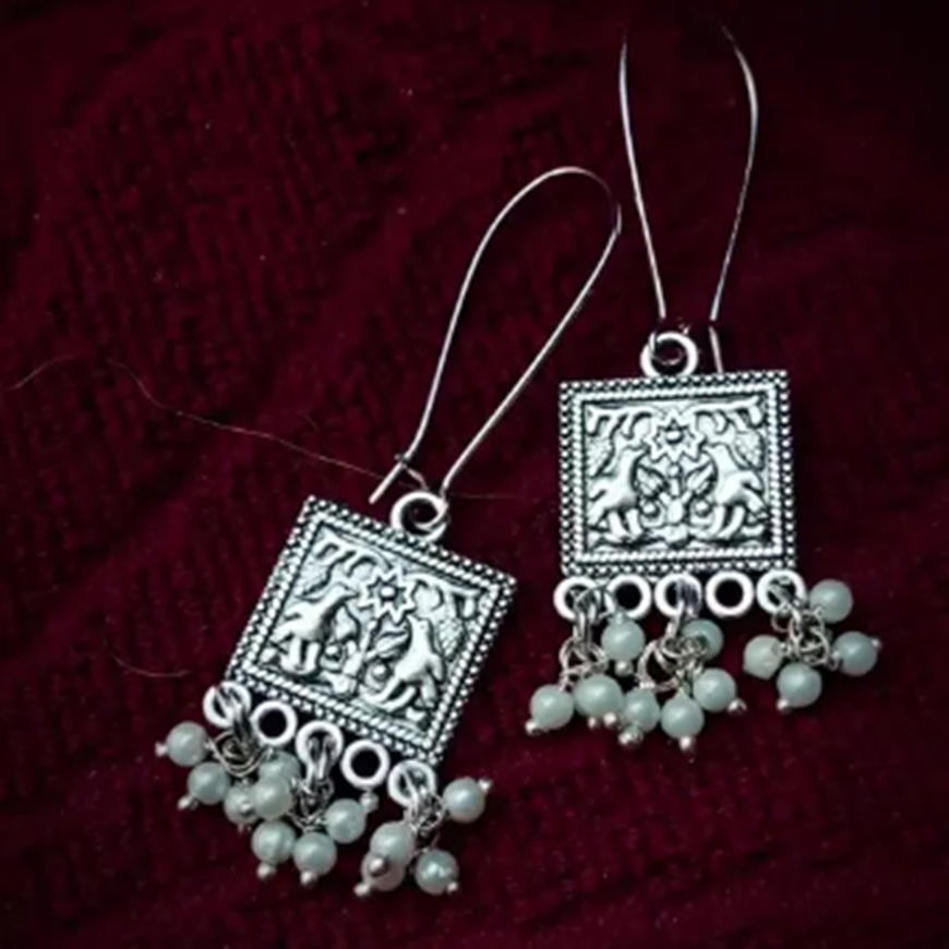 square drop jhumka 