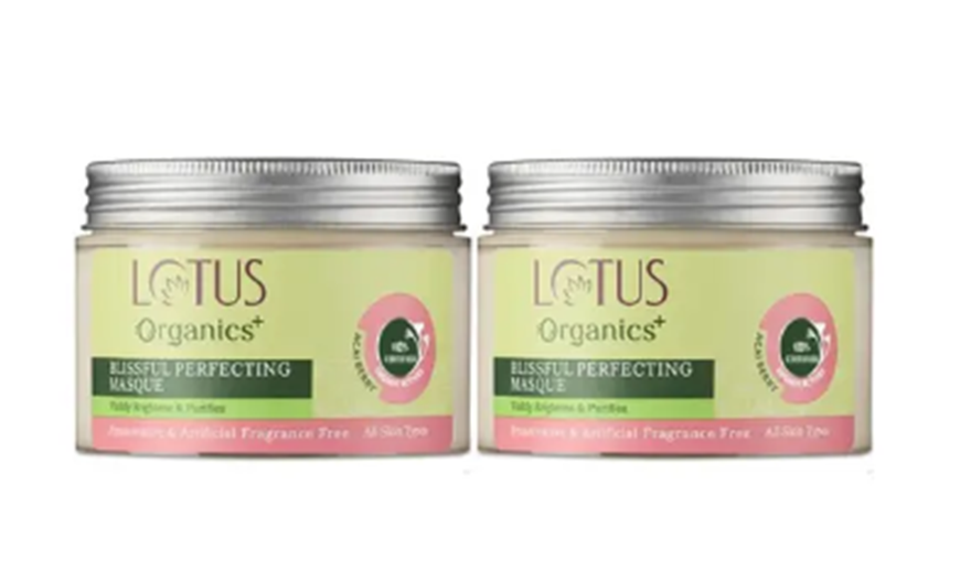  Lotus Organics Blissful Perfecting Face Mask For Skin Nourishment, Moisturisation And Hydration 50g