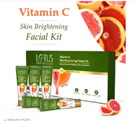 Lotus Botanicals Vitamin C Skin Brightening Facial Kit Boosts Glow Brightens Skin 5 Step Facial Pack