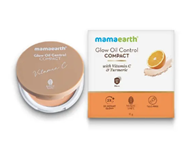 Mamaearth Glow Oil Control Compact SPF 30 with Vitamin C And Turmeric for 2X Instant Glow 01 Ivory Glow 9 g