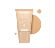 Mamaearth Glow Serum Foundation Mini Tube with Vitamin C And Turmeric for 12 Hour Long Stay