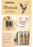 Pippal High Coverrage Waterproof Base Foundation Skin Touch Create The Makeup Matte Effect Long Lasting