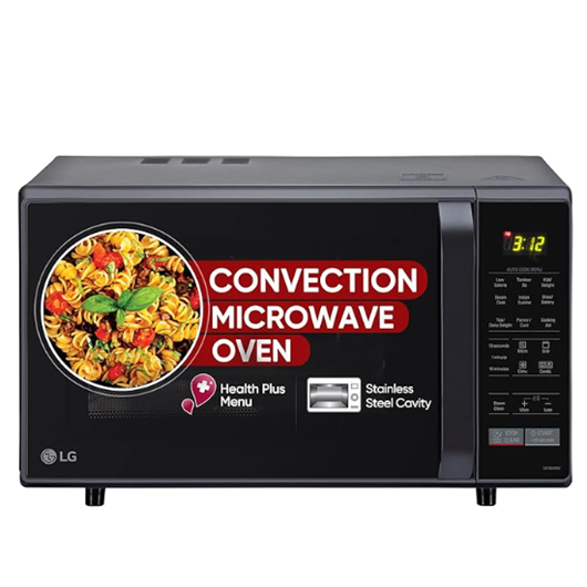 LG 28 L with Health Plus Menu and Quartz Heater Convection Microwave Oven 